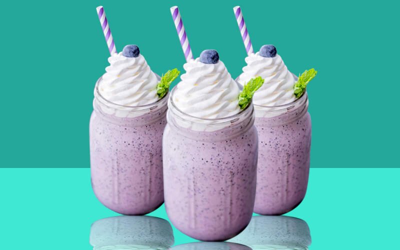 Blueberry-Vanilla-Milkshake